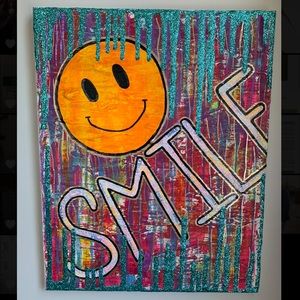 “SMILE” CANVAS ART